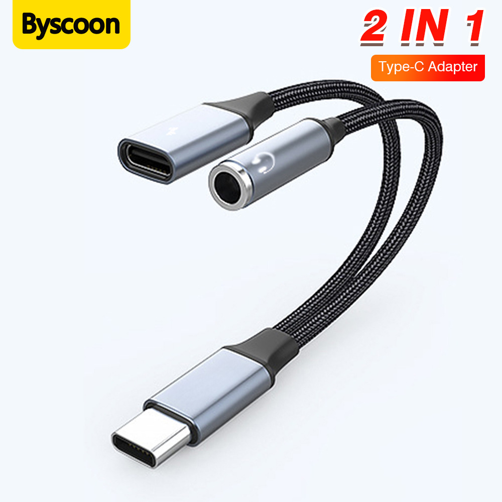 Earphone Splitter Jack - 2'si 1 Arada Tip C -