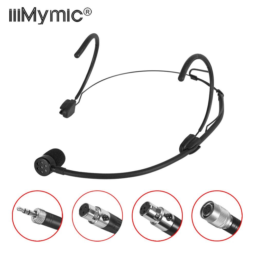 Audiophile Headphone Wired - Iiimymic Tek Yönlü Siyah Kulaklık Mikrofonu